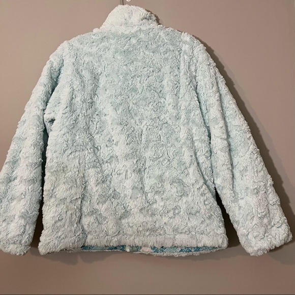 THE NORTH FACE GIRLS FROZEN REVERSIBLE MOSSBUD SWIRL JACKET XL (18) - Picture 3 of 12